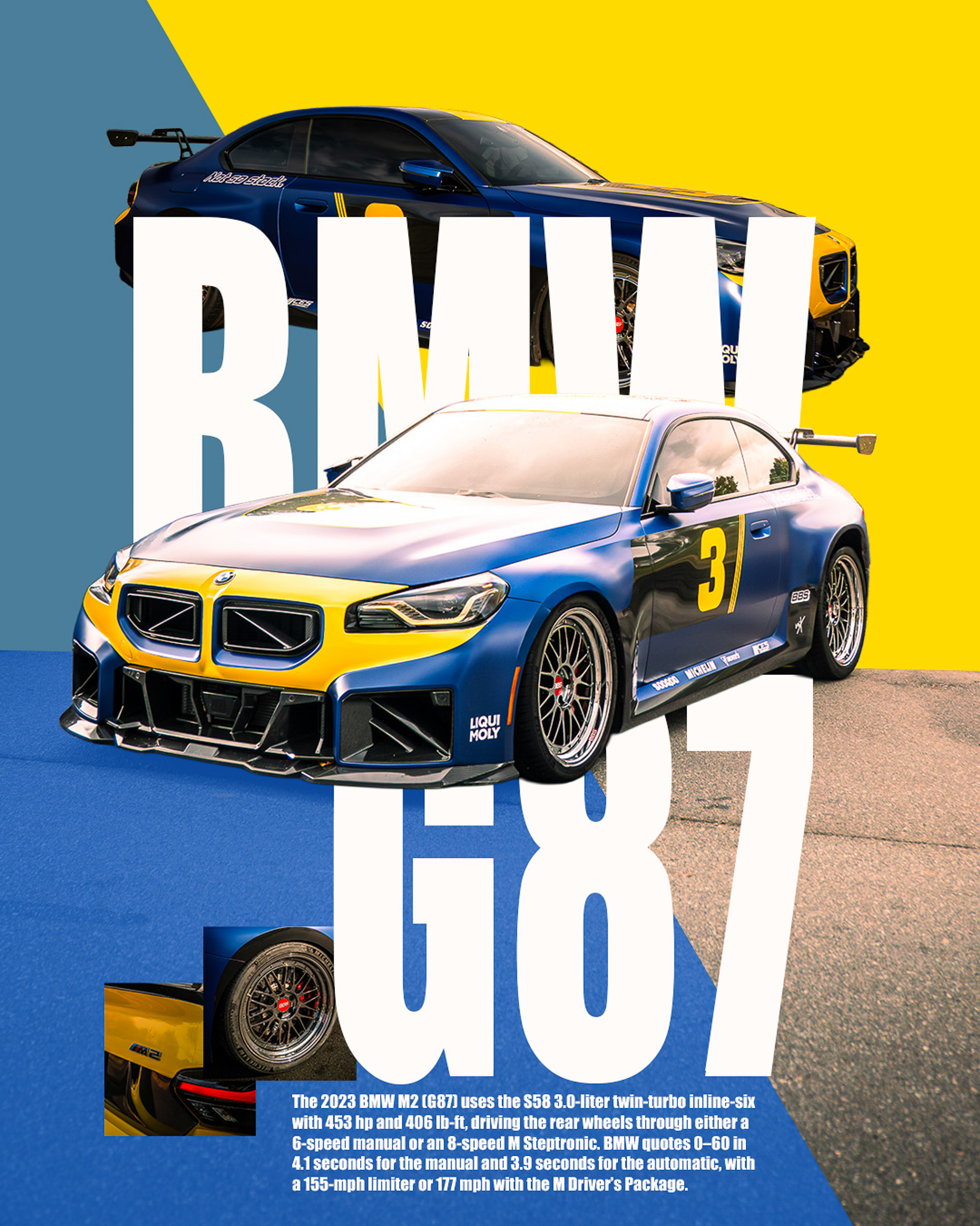 Feature graphic for a BMW M2 (G87)